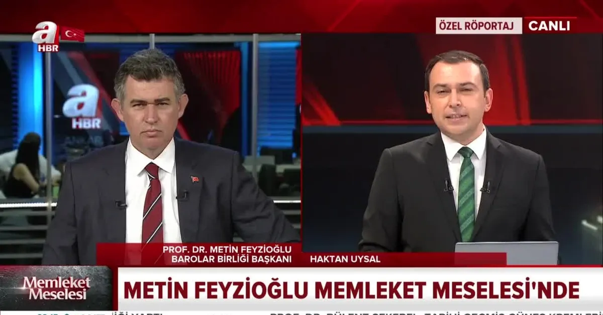 Metin Feyzioğlu’ndan A Haber'de çoklu baro açıklaması: Vesayet sona erdi!