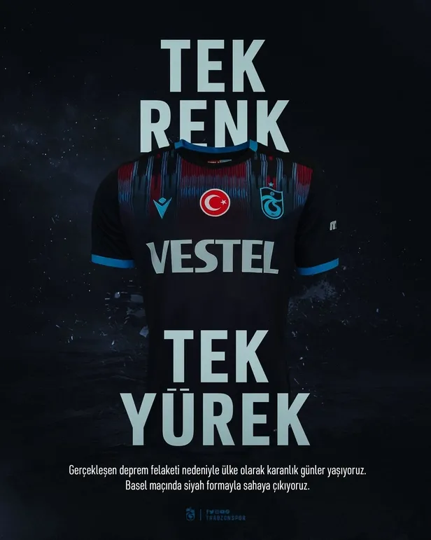 Trabzonspor Basel maçına siyah forma ile çıkacak!-1