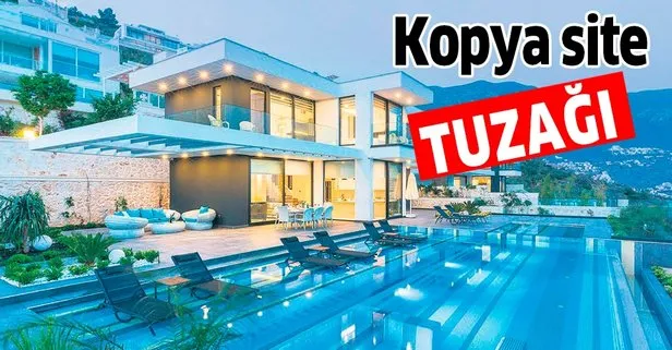 Tatilcilere kopya site tuzağı
