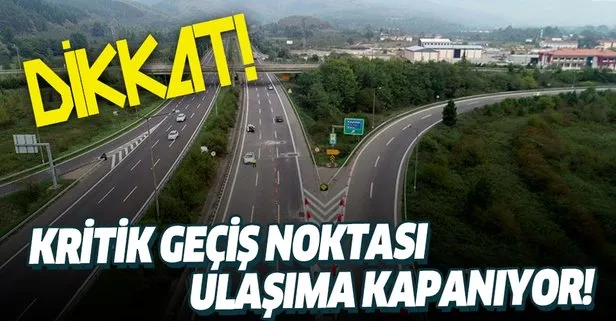 SON DAKİKA: Anadolu Otoyolu Bolu Dağı Tüneli yol çalışması nedeniyle ulaşıma kapandı