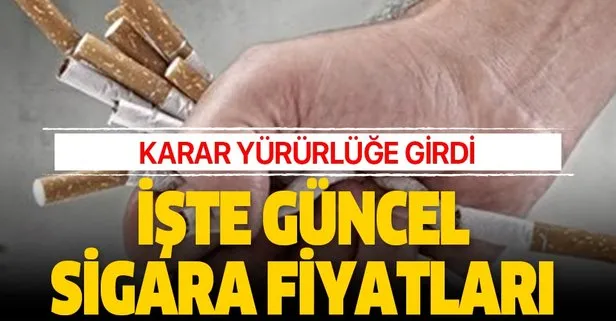 Zamla birlikte güncel sigara fiyatları kaç para oldu?