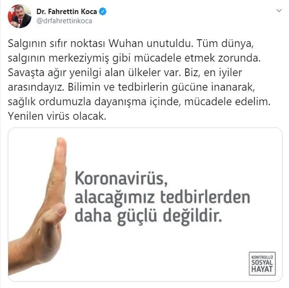 Sağlık Bakanı Fahrettin Koca üç fotoğrafla koronavirüs uyarısı yaptı!-2