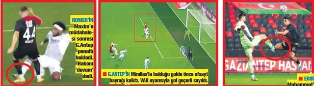 Gaziantep FK - Beşiktaş maçında tartışılan pozisyonlar-1
