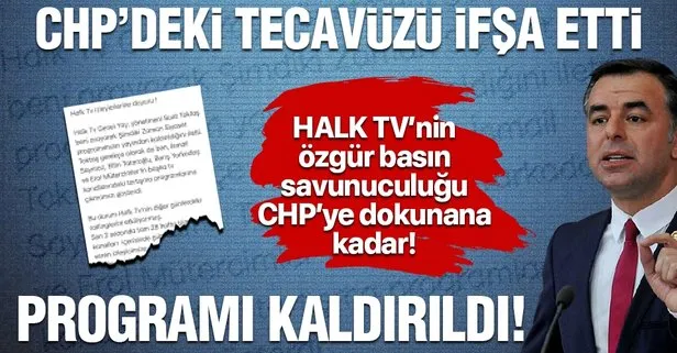 Halk TV CHP’deki tecavüz skandalını ifşa eden Barış Yarkadaş’ın katıldığı Şimdiki Zaman Siyaset programını kaldırdı!