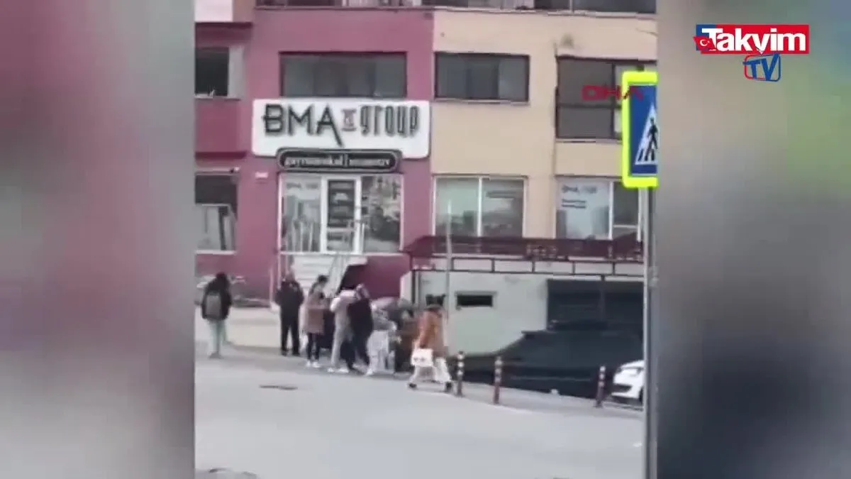 Kadınların yumruklu kavgası kamerada