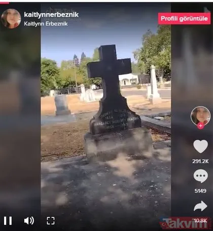 Mezarlıkta dehşetin yüzünü ortaya çıkaran görüntü! Sosyal medya ikiye bölündü! 100 yıllık mezar taşlarının arasından çıkan saçlar...