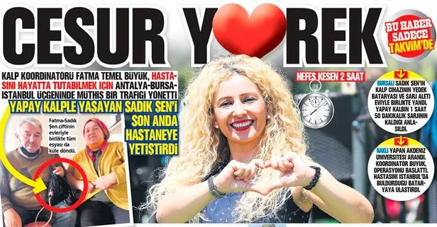 Kalp Koordinatörü Fatma Temel Büyük’ten dev operasyon: Hastası için Antalya- Bursa- İstanbul trafiğini yönetti