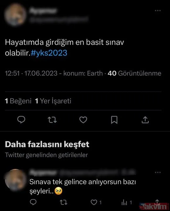 YKS kolay mıydı zor muydu? YKS TYT 2023 öğrenci yorumları Twitter! Matematik, tarih, kimya, din, biyoloji, Türkçe, fizik, sosyal bilimler soruları nasıldı? - 3