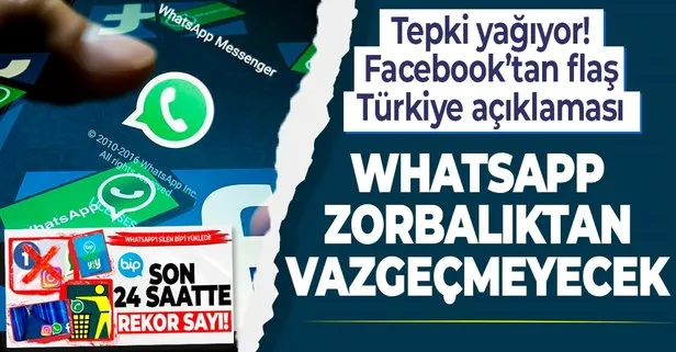 SON DAKİKA: Facebook’tan ’Türkiye’ açıklaması: WhatsApp zorbalıktan vazgeçmeyecek! Whatsapp yerine ne kullanılır?