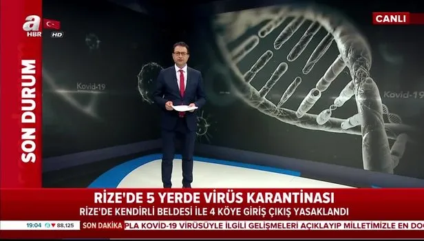 Corona virüs nedeniyle karantinaya alınan Rize Kendirli Belediye Başkanı ölü ve vaka sayısını açıkladı
