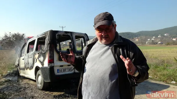 Alkollü sürücü aracını kora dönen ateşin üzerine park etti aracı alev aldı - 12