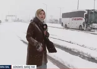 Bolu Dağı’nda yoğun kar yağışı! Trafikte aksama yaşanıyor mu?