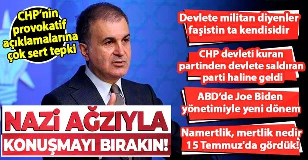 AK Parti MYK sonrası Ömer Çelik’ten CHP’ye çok sert tepki: Devlete militan diyenler faşistin ta kendisidir