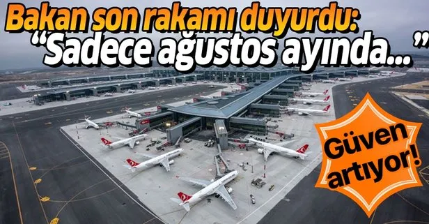 Türk havacılığına güven artıyor! Bakan Karaismailoğlu son rakamı duyurdu