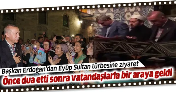 Başkan Erdoğan Eyüp Sultan türbesini ziyaret etti