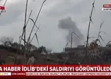 Droneler koordinat verdi Esad rejimi İdlib'e bomba yağdırdı! İdlib'e bombardıman anı kamerada |Video