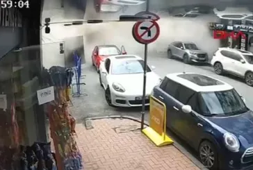 Güngören’deki binanın çökme anı kamerada!