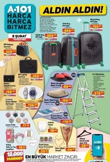 A101'de resmen panayır var! Bu hafta 40 tanesi 354 TL yerine 199 TL'ye satılıyor! 6,7,8,9 Şubat 2024 tarihlerinde...-8