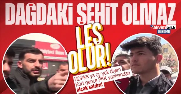 Sokak röportajında tepki çeken anlar! PKK yanlısından Kürt gence sözlü taciz! Skandala tepki yağdı