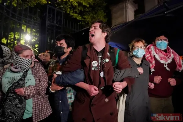 ABD intifadasına pranga! Columbia Üniversitesi’ne baskın: Çevik kuvvet ve kamyonlarla saldırdılar! Kaliforniya'da İsrail yanlıları protestoculara saldırdı - 2