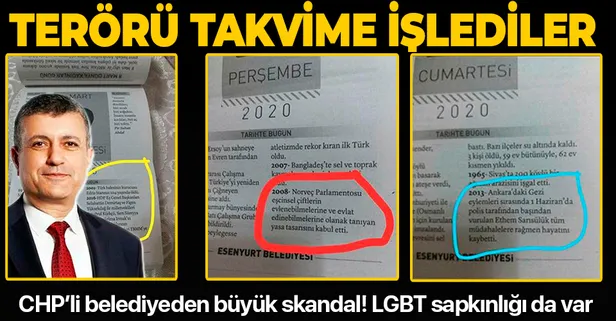 SON DAKİKA: CHP'li Esenyurt Belediyesi'nden terör takvimi