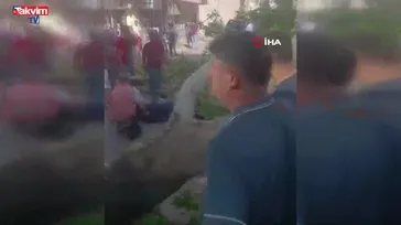 Bursa’da dev ağaç sokağa devrildi: 1 yaralı