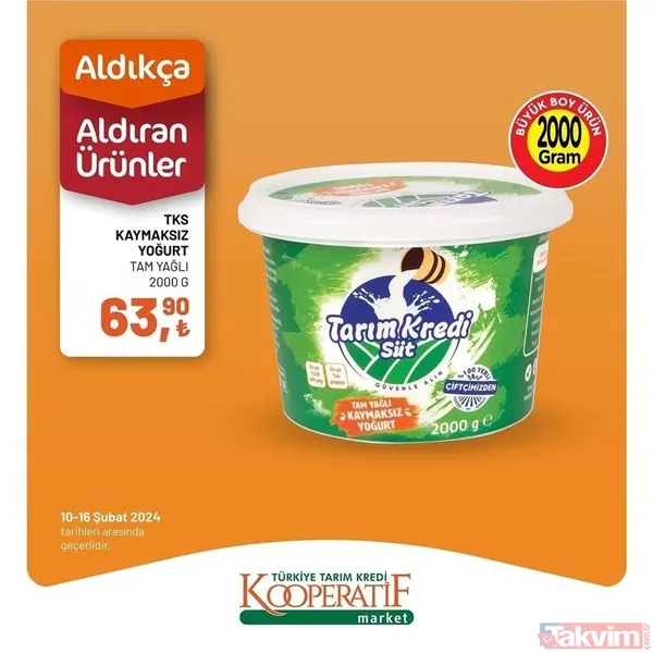 Tarım Kredi market 10-16 Şubat fiyat listesi! 41 üründe dev indirim! Peynir, 94.90 TL, Çay 54.90 TL, 6'lı kağıt havlu 54.90 TL... - 24