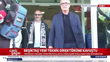Beşiktaş'ın yeni teknik direktörü Vincenzo Italiano istanbul'a ayak bastı