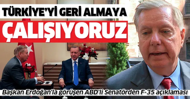 Başkan Erdoğan’la görüşen ABD’li Senatör Graham’dan F-35 açıklaması: Türkiye’yi geri almaya çalışıyoruz