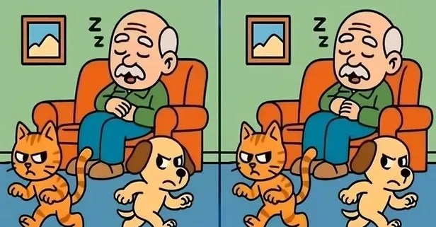 Zeka testi: Resimdeki 3 fark nerede? Sadece en zekiler 10 saniyede şıp diye buluyor