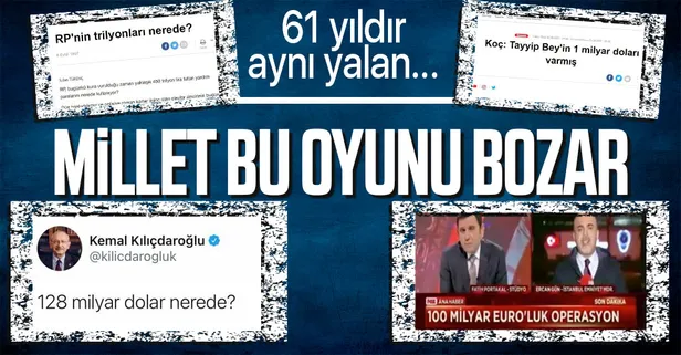 CHP'nin '128 milyar dolar' iftirası ilk değil! 61 yıldır aynı yalanı tekrarlıyorlar...
