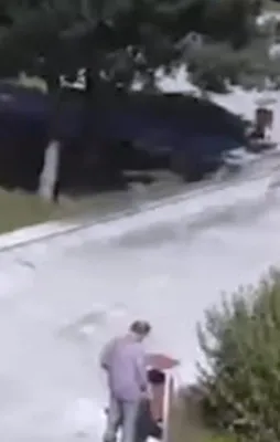 Delilleri yok ederken görüntülendi