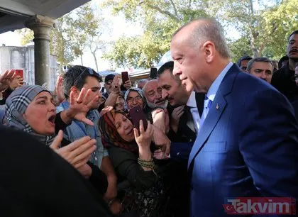 Başkan Erdoğan’a Eyüp Sultan’da yoğun ilgi