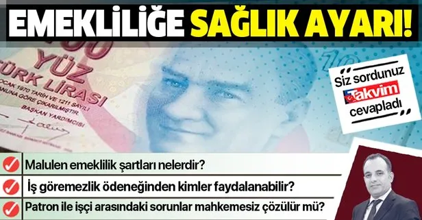 Emekliliğe sağlık ayarı