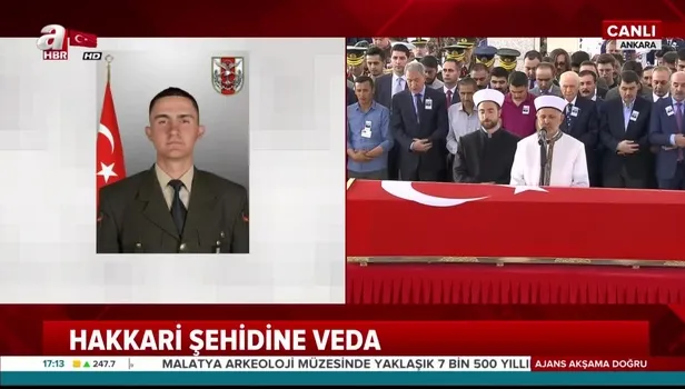 Şehit Piyade Uzman Onbaşı Fatih Öz Ankara'da son yolcuğuna uğurlandı