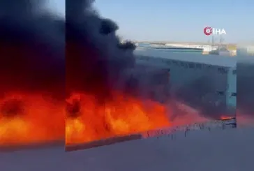 Tekirdağ Hayrabolu'da fabrika yangını!