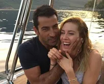 Kenan İmirzalıoğlu ve Sinem Kobal Çeşme’de aşka geldi! Denizde romantik anlar...