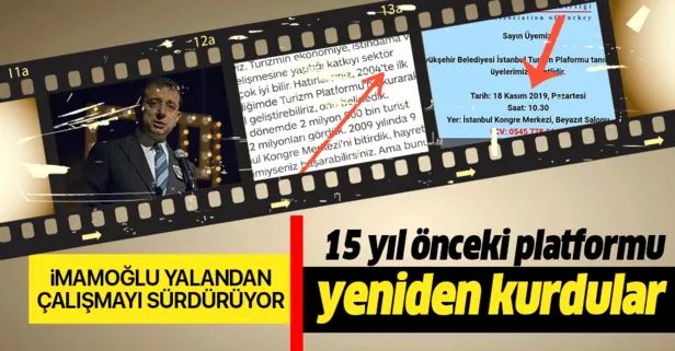 CHP'li İmamoğlu yönetimindeki İBB 15 yıl önceki turizm platformunu yeniden kurdu