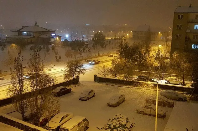 Erzurum beyaza büründü