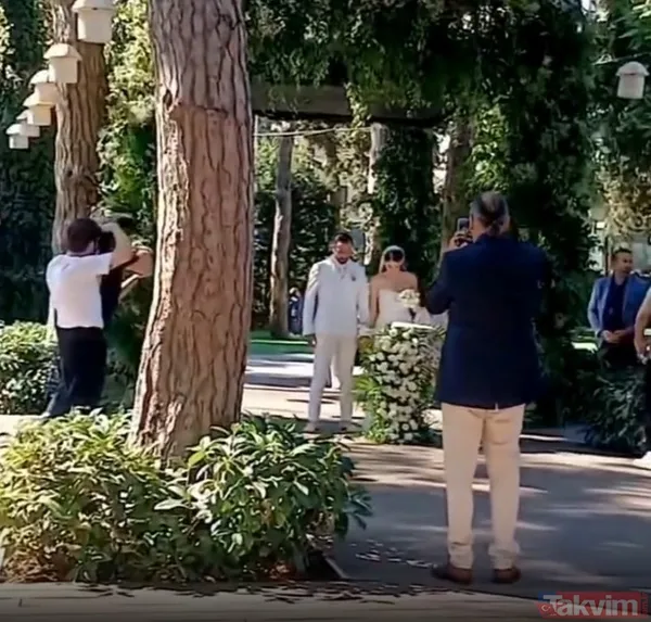 Beril Pozam ve Ersin Arıcı'nin nikah töreninden ilk kareler...