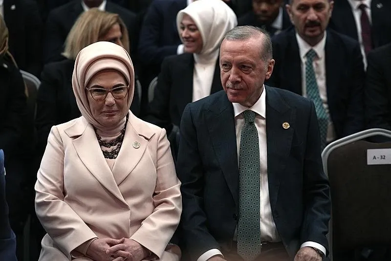 Başkan Recep Tayyip Erdoğan ve eşi Emine Erdoğan, 4. Antalya Diplomasi Forumu'nun (ADF2025) resmi açılış törenine katıldı. (AA)