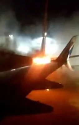 Havalimanında uçaklar çarpıştı