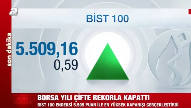 Borsa yılı çifte rekor ile kapattı!