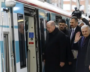 Başkan Erdoğan Halkalı - Gebze Marmaray hattında makinist koltuğuna oturdu