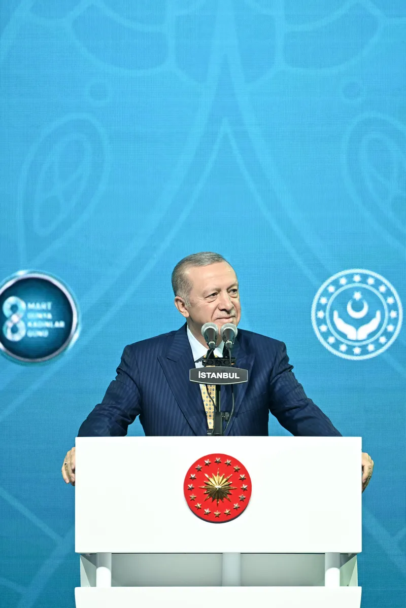Başkan Erdoğan "Türkiye ile Güçlenen, Türkiye'ye Güç Veren Kadınlar Programı"nda konuştu | Ekrem İmamoğlu'nun kadınları hedef alan sözlerine tepki-6