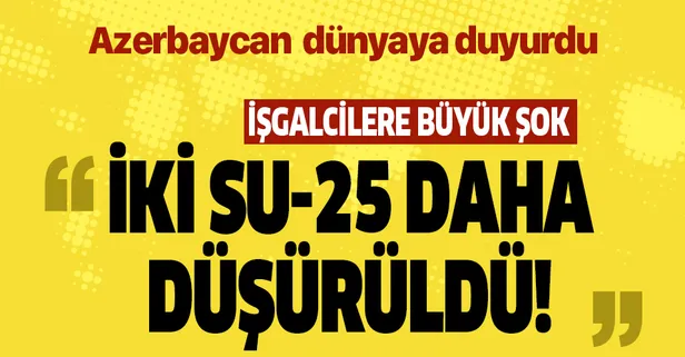 Ermenistan'a ait 2 savuş uçağı düşürüldü