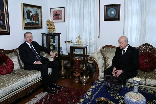 Başkan Erdoğan ve MHP Genel Başkanı Devlet Bahçeli bir araya geldi-7