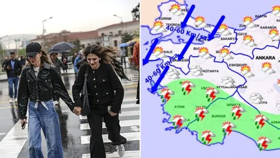 Fırtına sonrası kuvvetli sağanak geliyor! Meteoroloji haritayı yayınladı! Mayıs ayında havalar ısınacak mı?