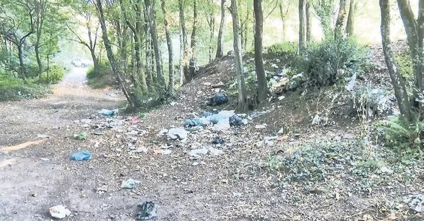 Belgrad Ormanı çöplüğe döndü: Toplanan 18 ton çöpün arasında patlatılmış futbol topu bile vardı!