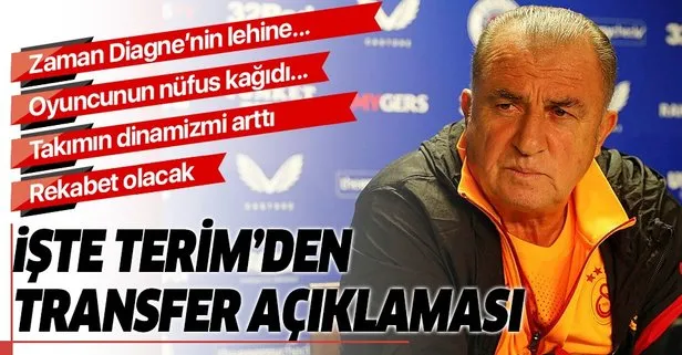 Fatih Terim Galatasaray-Hatayspor maçının ardından transfer açıklamasında bulundu